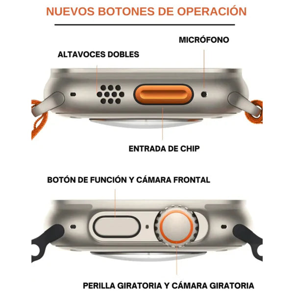 RELOJ INTELIGENTE - TEN UN MINI CELULAR EN TU MUÑECA + FUNCIONES EXCLUSIVAS DE CONTROL DE SALUD